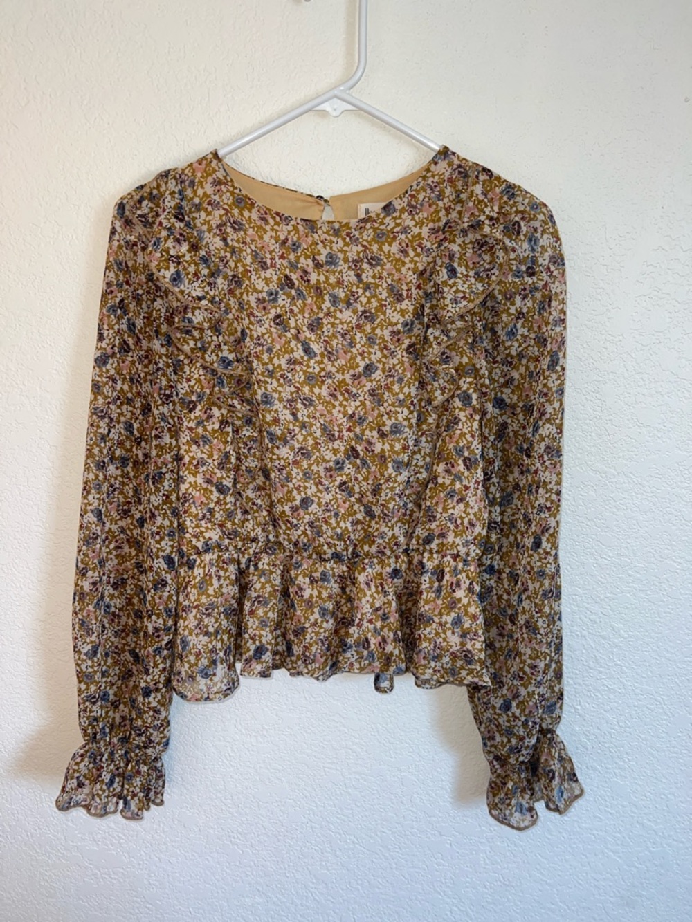 Peach Love Boho Peplum Top